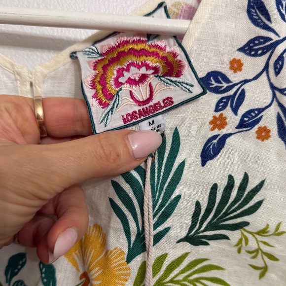 Johnny Was Button Back Linen Tank & Soller Wide Leg Pants - Picture 5 of 12